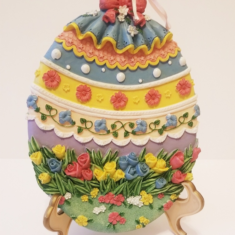 Hand painted Fancy Easter Egg Hanging Decor